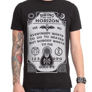 Bring me the Horizon Ouija Shirt and Necklace Duo